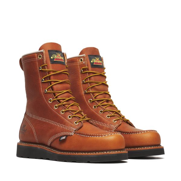 Thorogood American Heritage - 8" Tobacco Moc Toe Black Wedge