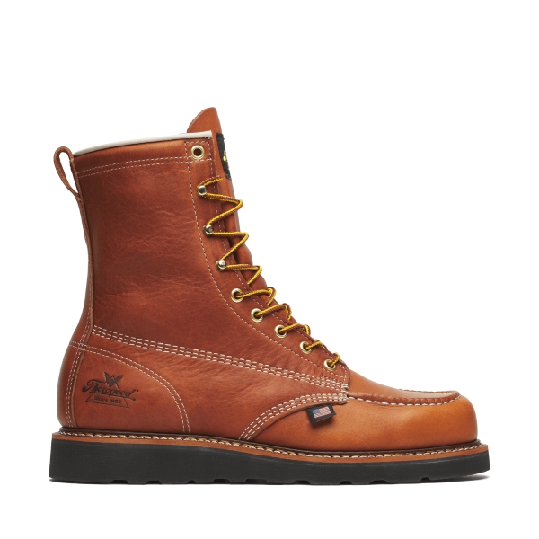 Thorogood American Heritage - 8" Tobacco Moc Toe Black Wedge - Image 2