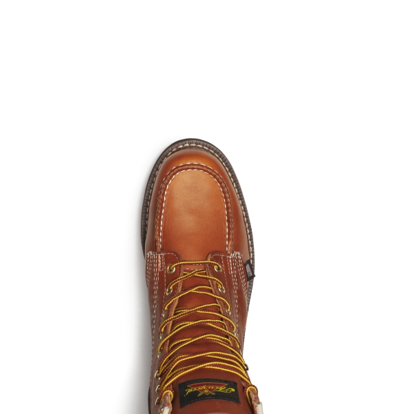 Thorogood American Heritage - 8" Tobacco Moc Toe Black Wedge - Image 6