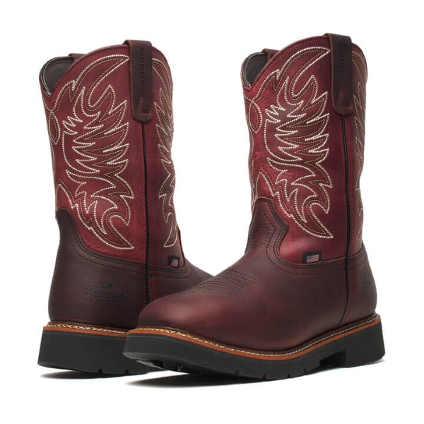 Thorogood Western Work - Waterproof Chili/Crimson - 11" - Image 3