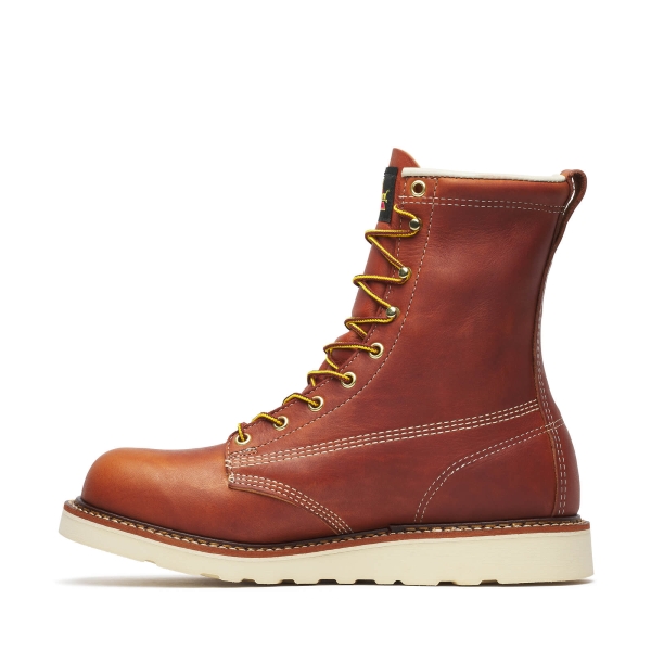 Thorogood American Heritage - 8" Tobacco Plain Toe MAXWear Wedge - Image 4