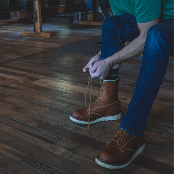 Thorogood American Heritage - 8" Tobacco Plain Toe MAXWear Wedge - Image 8