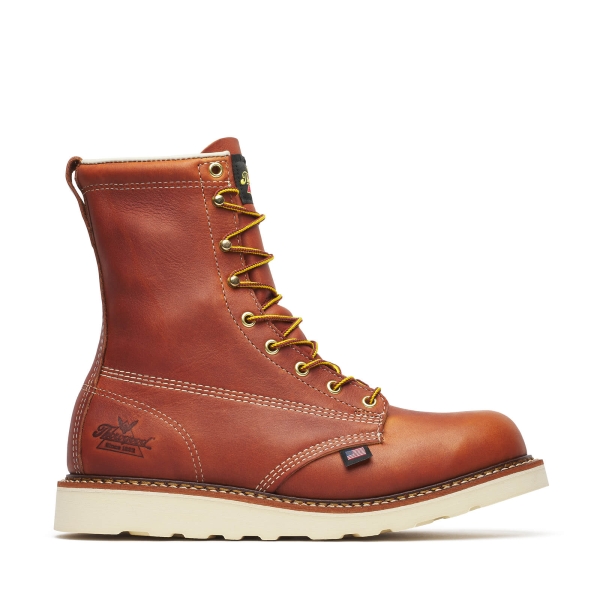 Thorogood American Heritage - 8" Tobacco Plain Toe MAXWear Wedge - Image 2