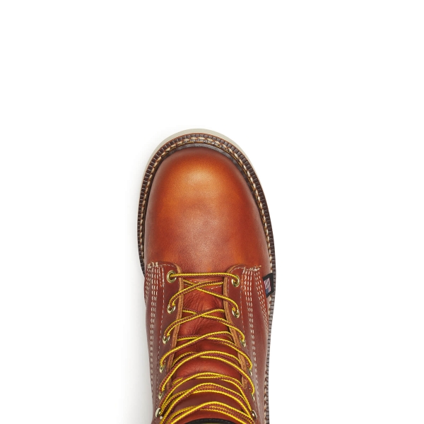 Thorogood American Heritage - 8" Tobacco Plain Toe MAXWear Wedge - Image 6