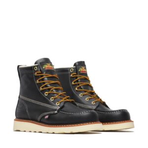 Thorogood American Heritage - 6" Black Moc Toe - MAXWear Wedge