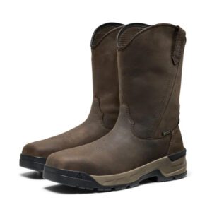 KEEN Utility Flatland Pull-On Waterproof Work Boot (Carbon Toe)