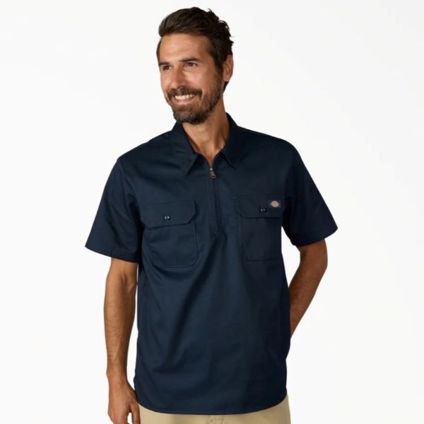Dickies 1/4 Zip Work Shirt - Image 3